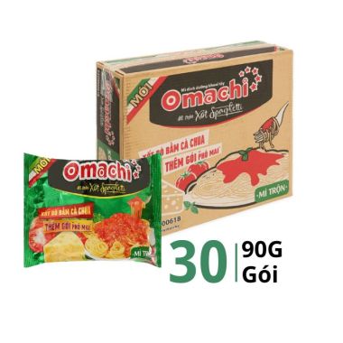 Mì Omachi Mì Trộn Xốt Spaghetti 30gói X 90gr