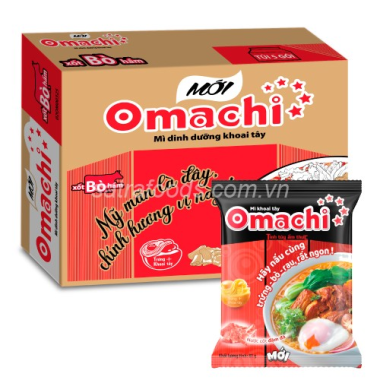 Mì Khoai Tây Omachi Xốt Bò Hầm 30gói x 81gr