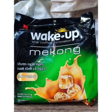Cafe Hòa Tan Wake up Mekong Xanh 24 bịch x 18gr